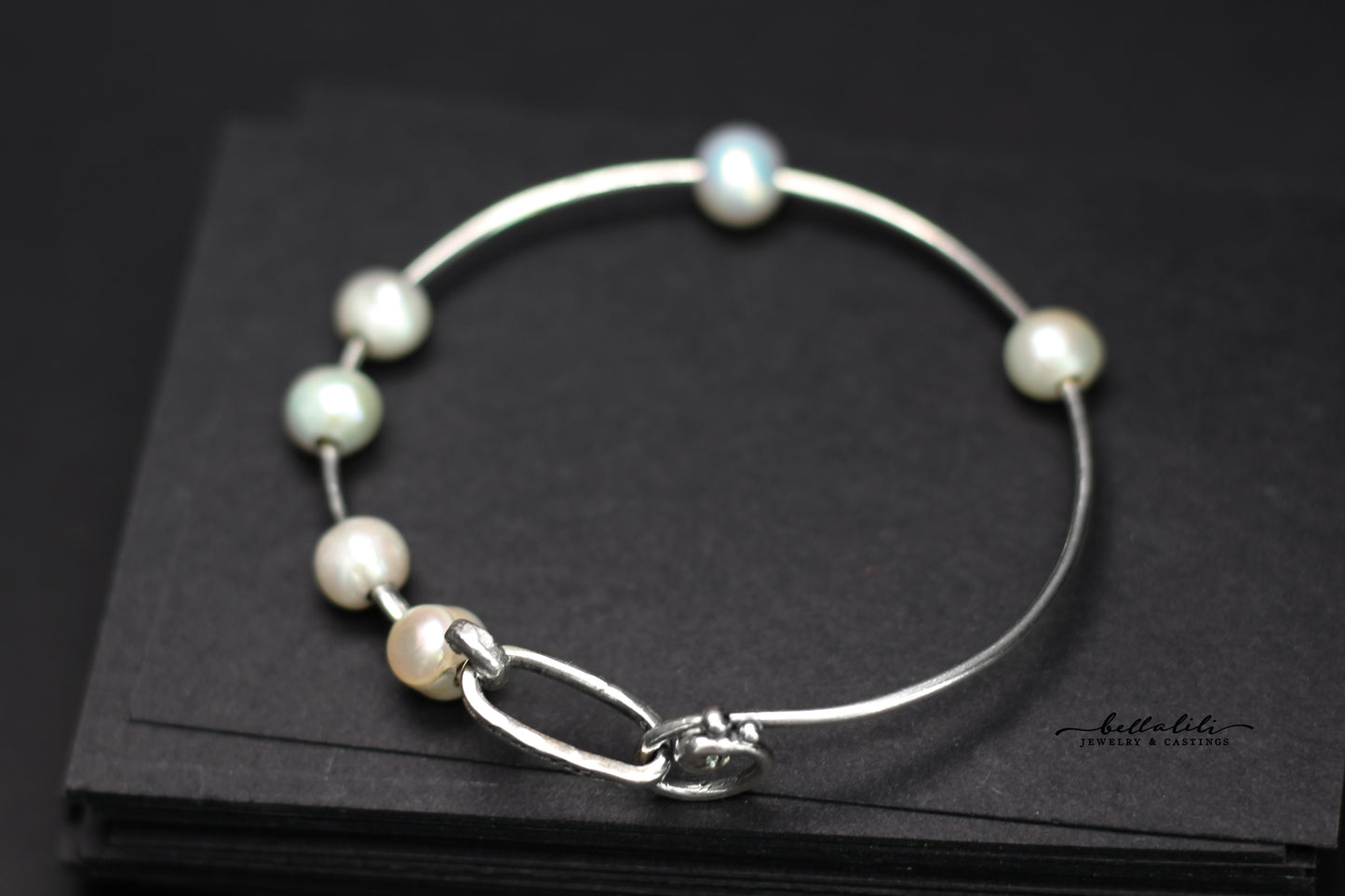 Pearl & Sterling Silver Bracelet