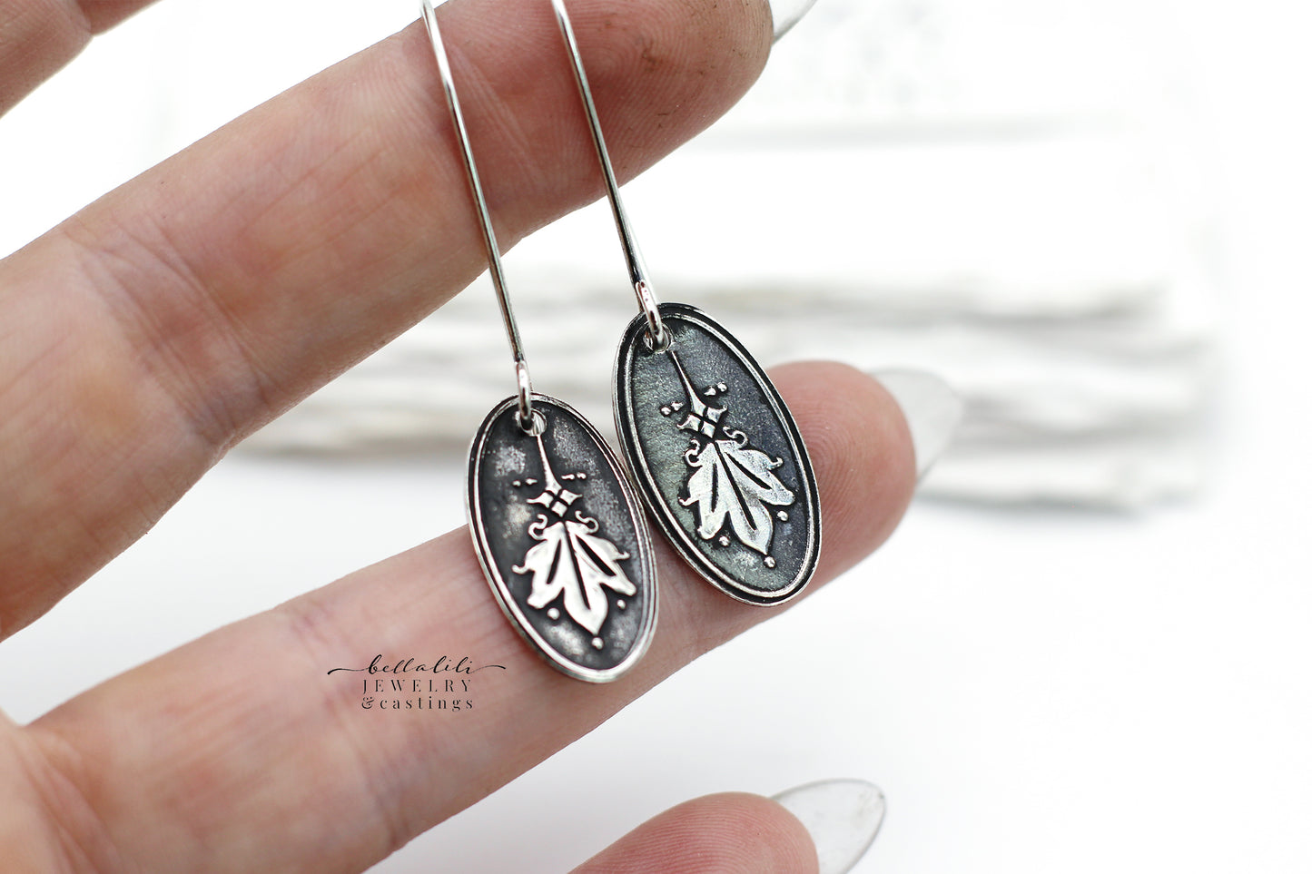Darjeeling No.1, Tasseography Sterling Earring