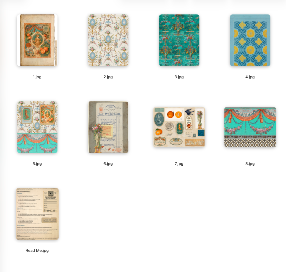 The Orangery Mini Digital Journal Kit | Amalfi Coast Printable Papers and Fussy Cuts