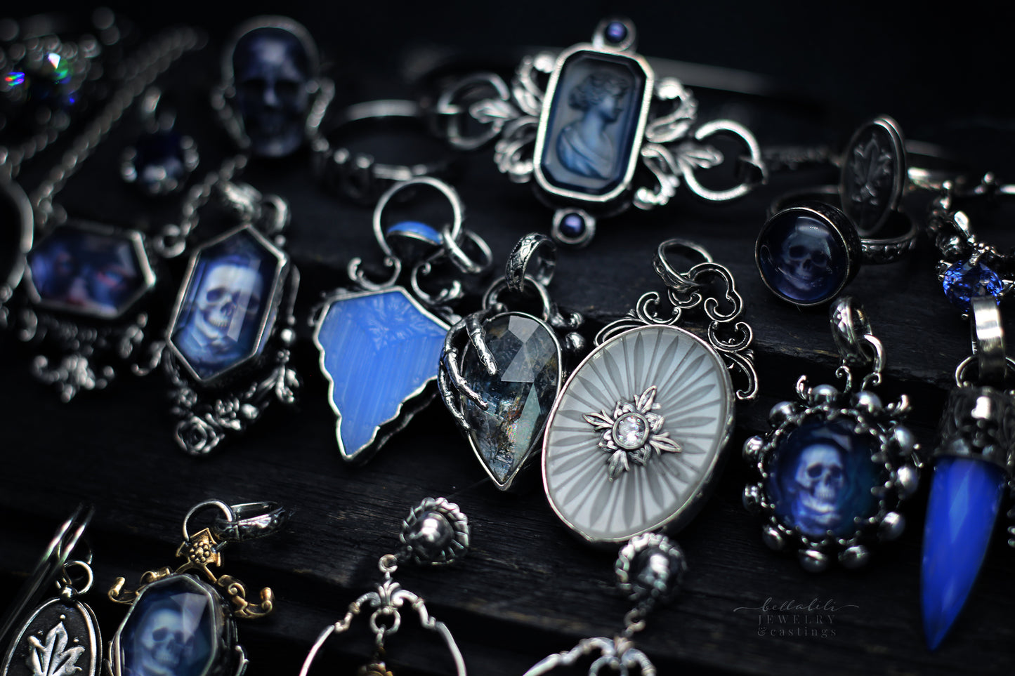 Elegy of Blue, Noble Dead, Pendant Sterling Silver