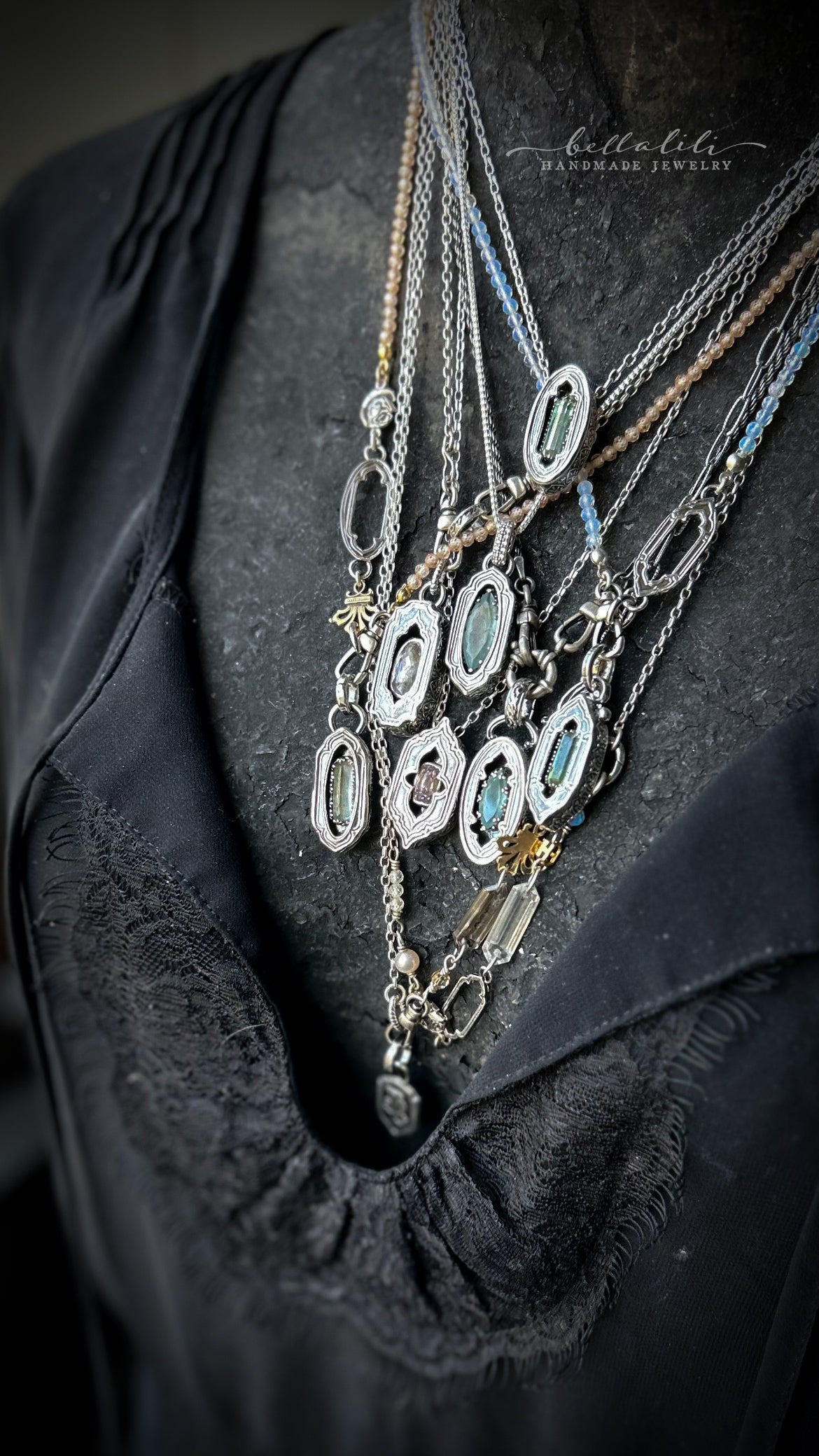 18" to 26" Necklaces, Sterling Silver
