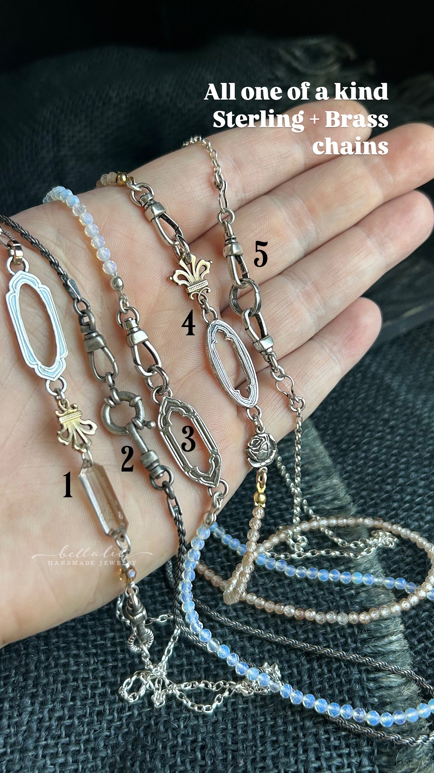 18" to 26" Necklaces, Sterling Silver