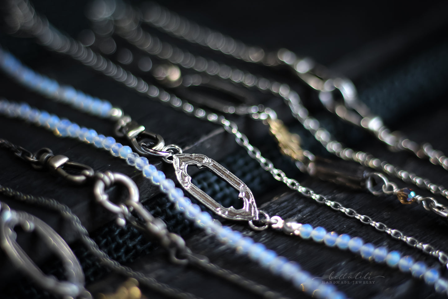 18" to 26" Necklaces, Sterling Silver