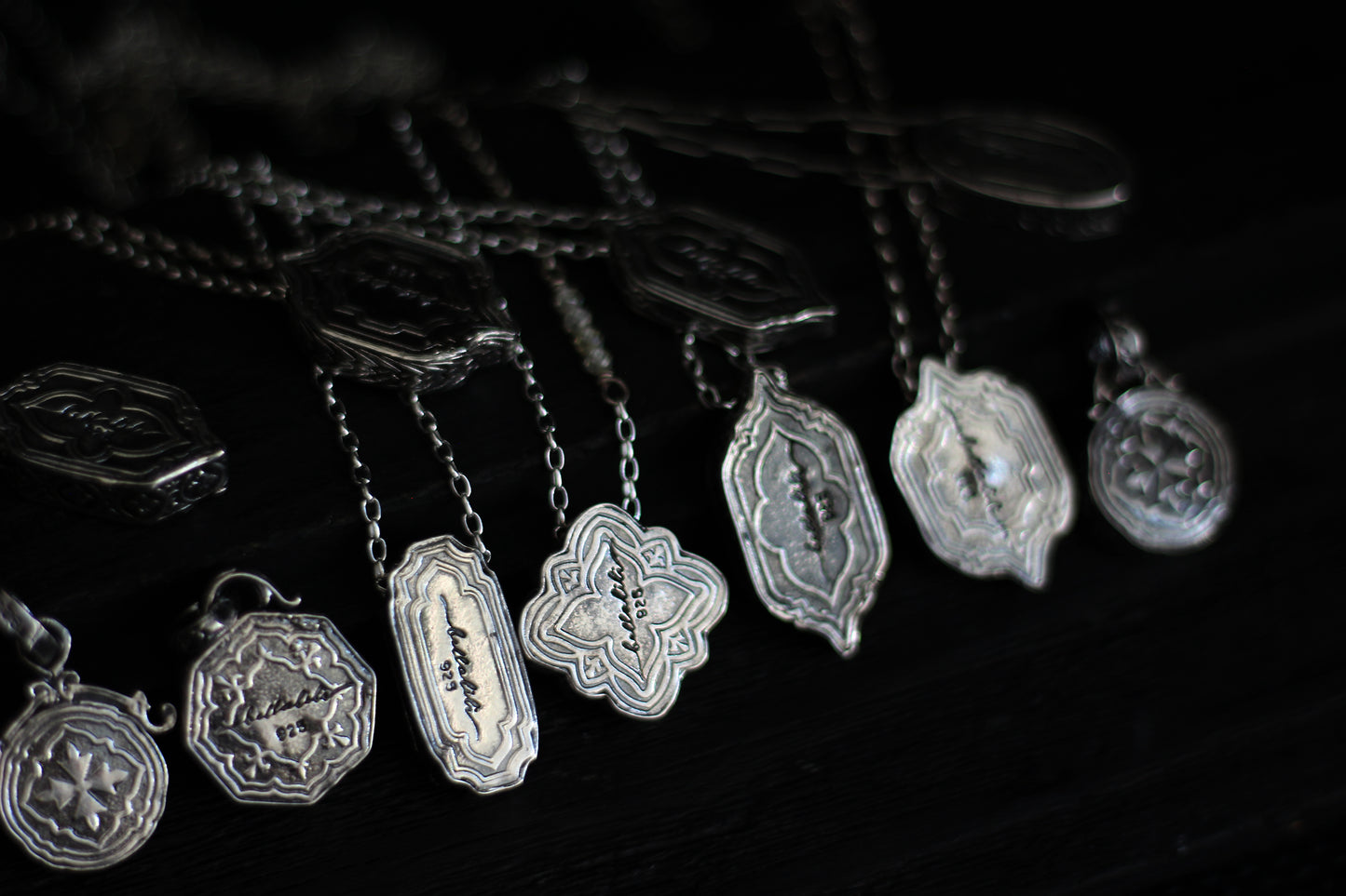 Ambry, Shadowbox No1, Kunzite & Sterling Pendant
