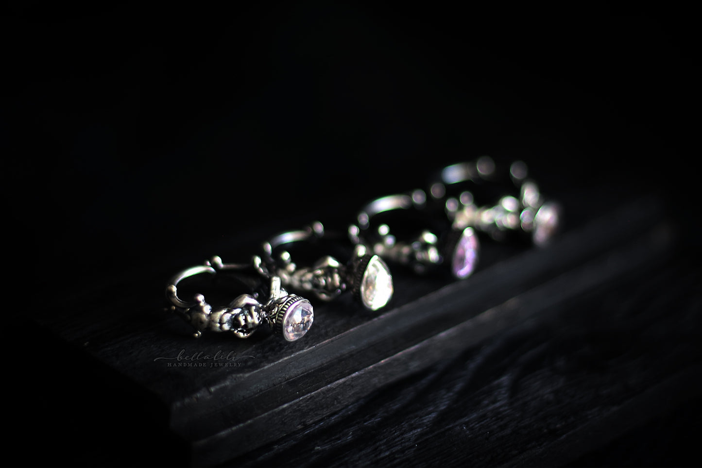 3.85ct Kunzite Solitaire Ring, Sterling Silver, Sized to Order