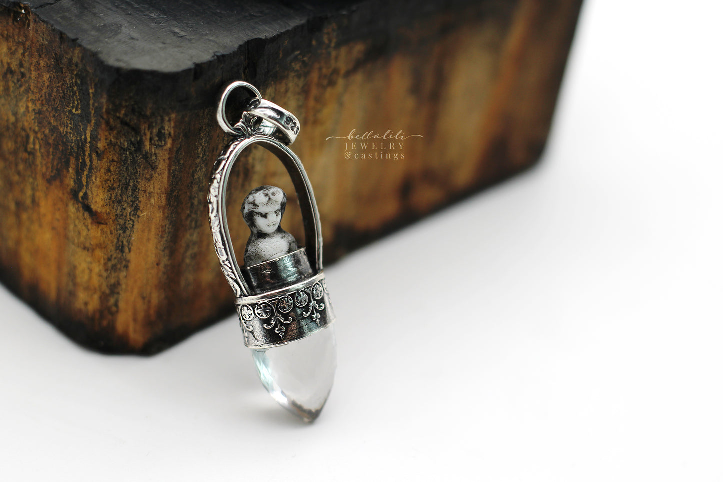 Broken Doll No.2 Sterling Silver Pendant