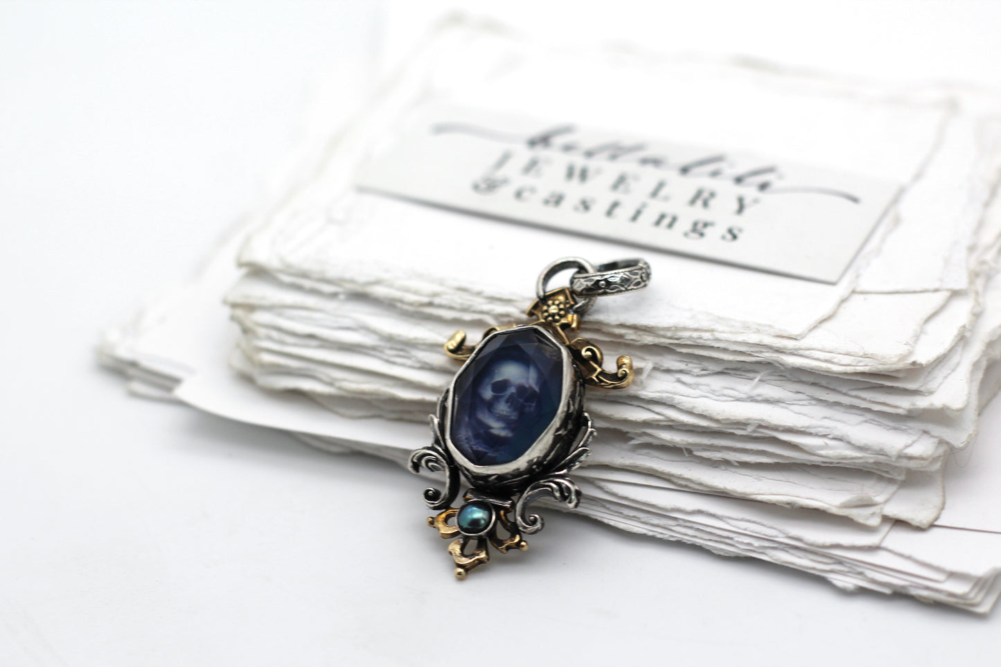 Glow in the Dark, Noble Dead Pendant Sterling Silver