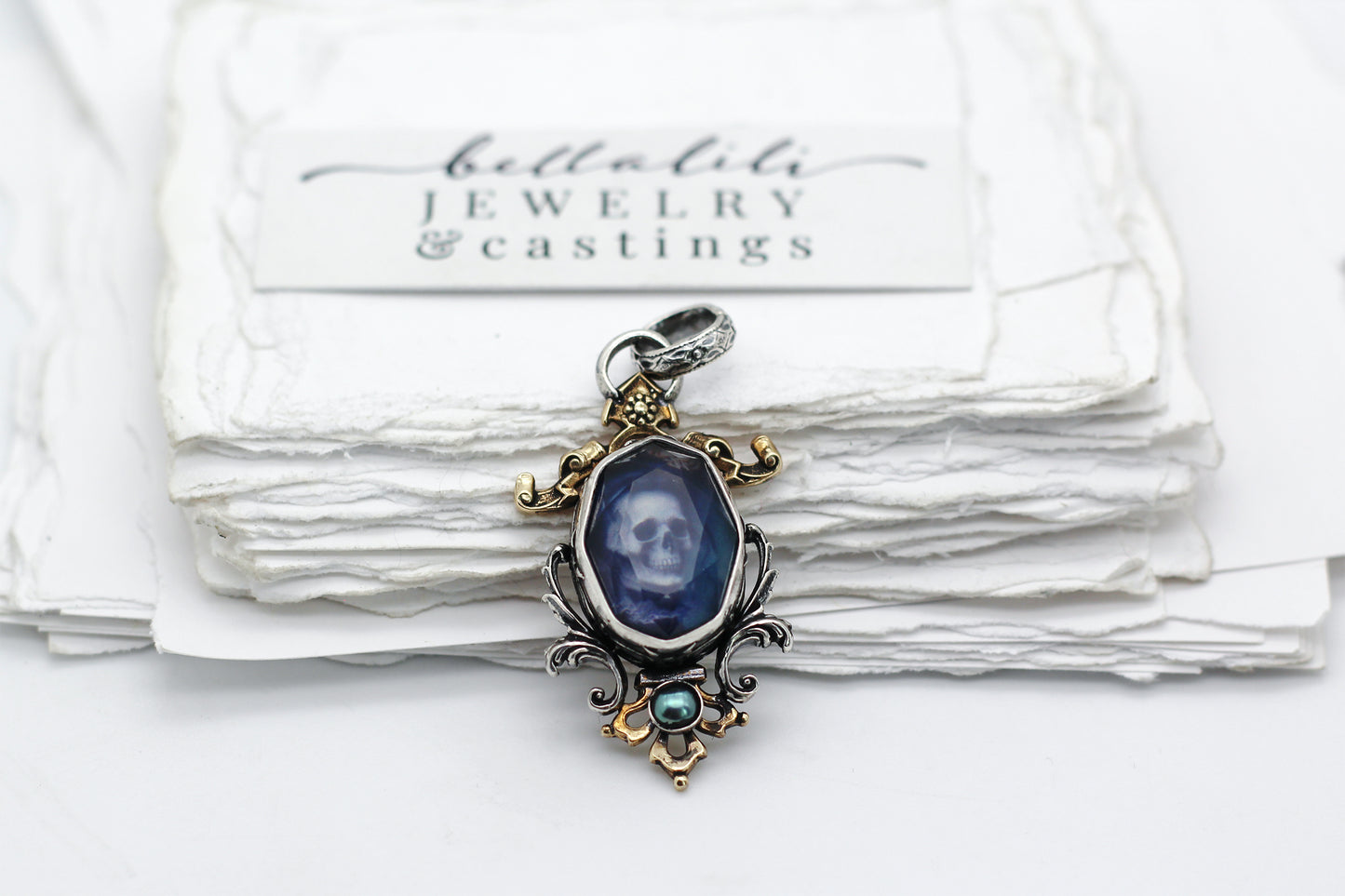 Glow in the Dark, Noble Dead Pendant Sterling Silver