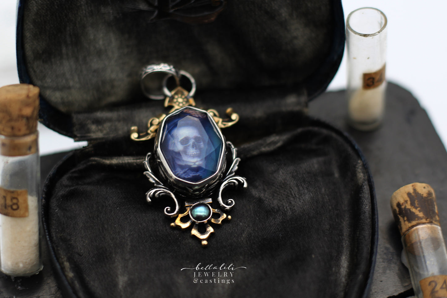 Glow in the Dark, Noble Dead Pendant Sterling Silver