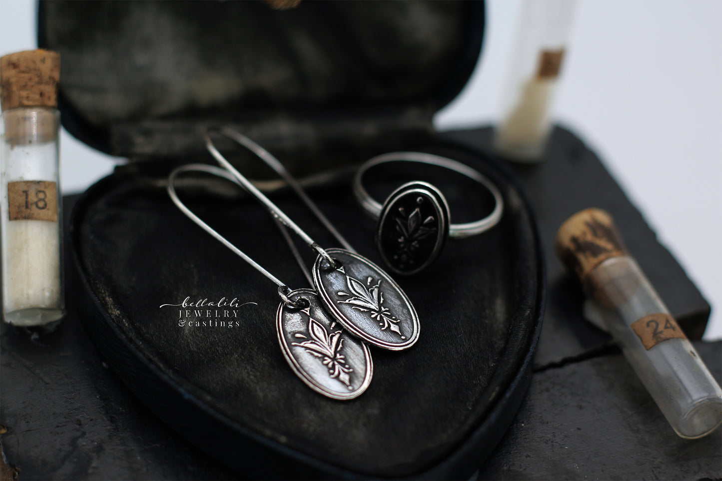 Darjeeling No.2, Tasseography Sterling Pendant
