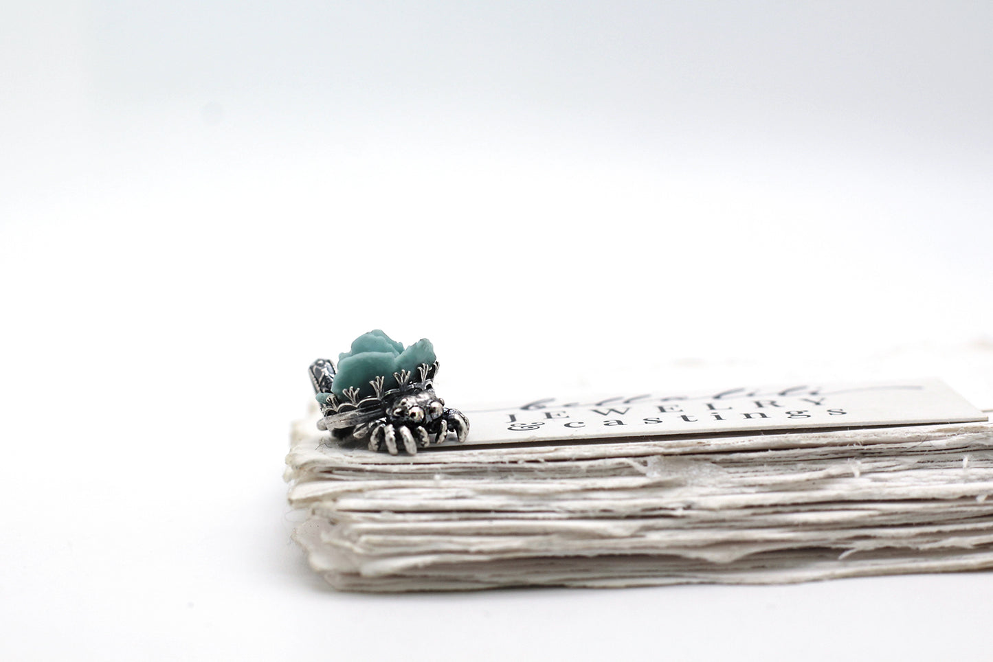Peony Spiderling – Sterling Silver Pendant