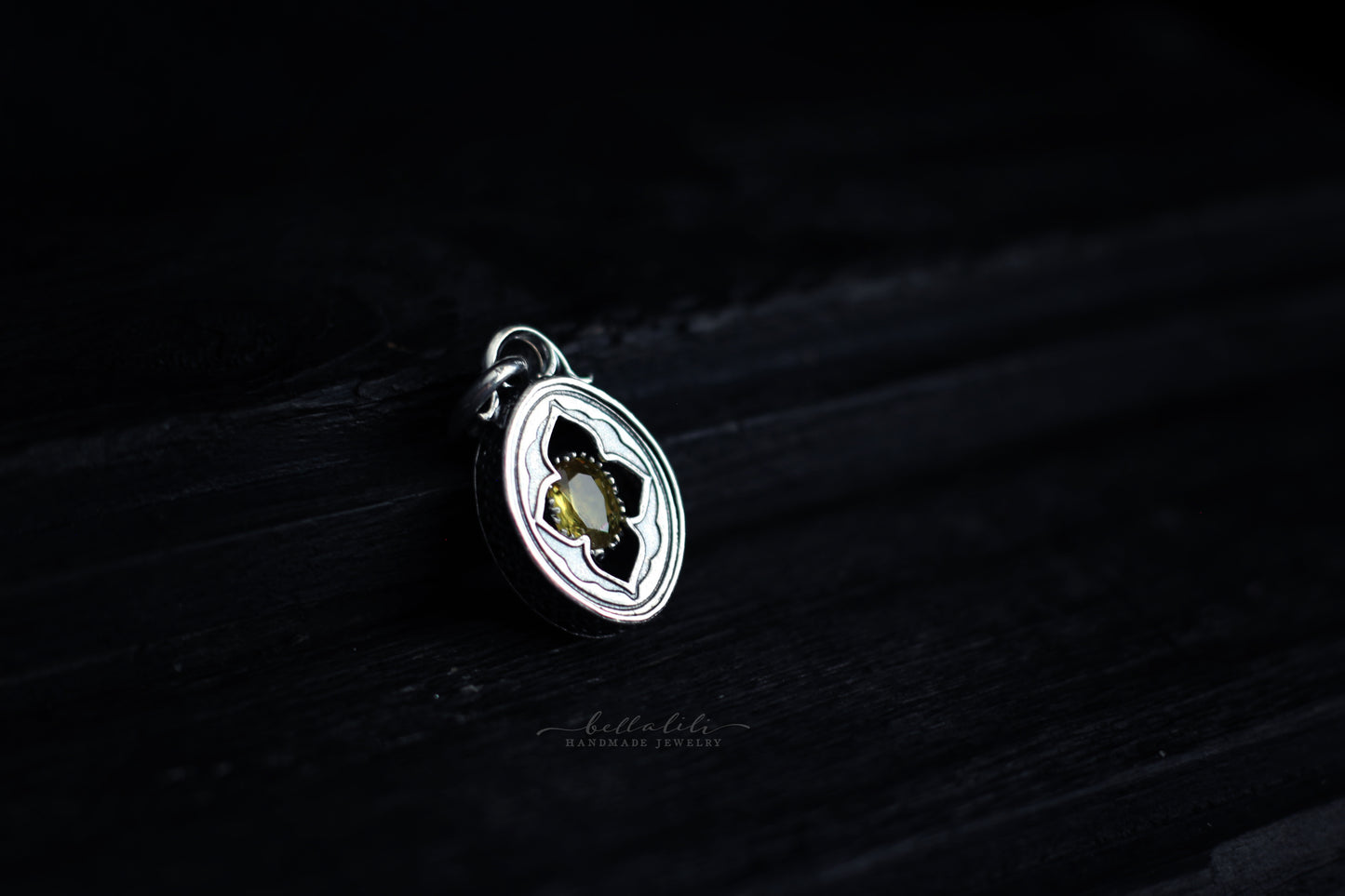 Elixirleaf, Shadowbox No6, Sphene & Sterling Pendant