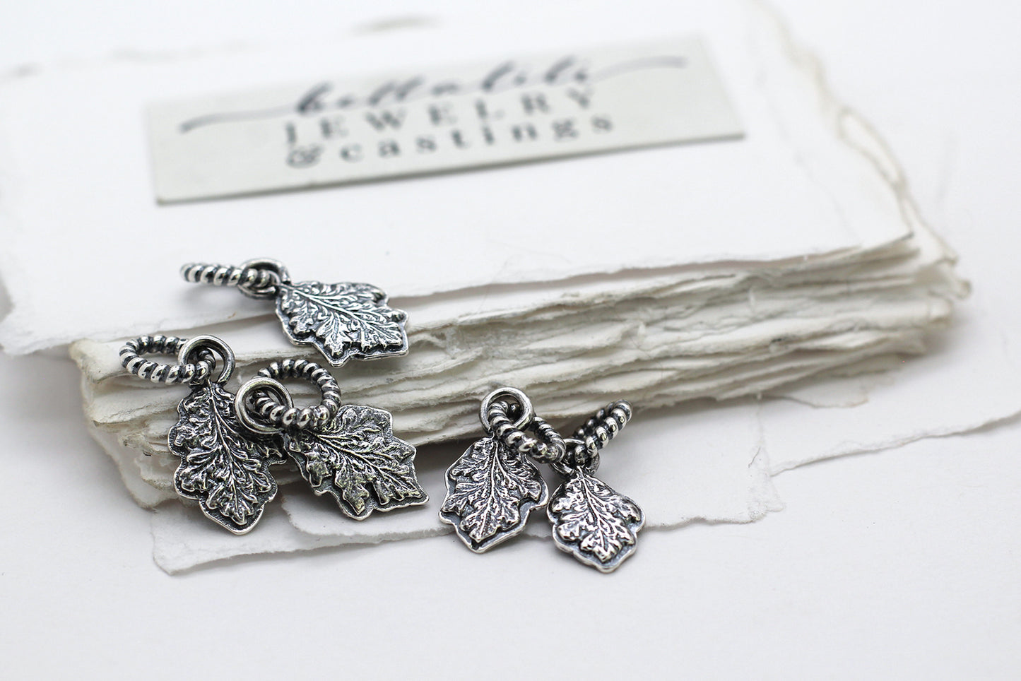 Oaklynne, Engraved Sterling Leaf Pendant