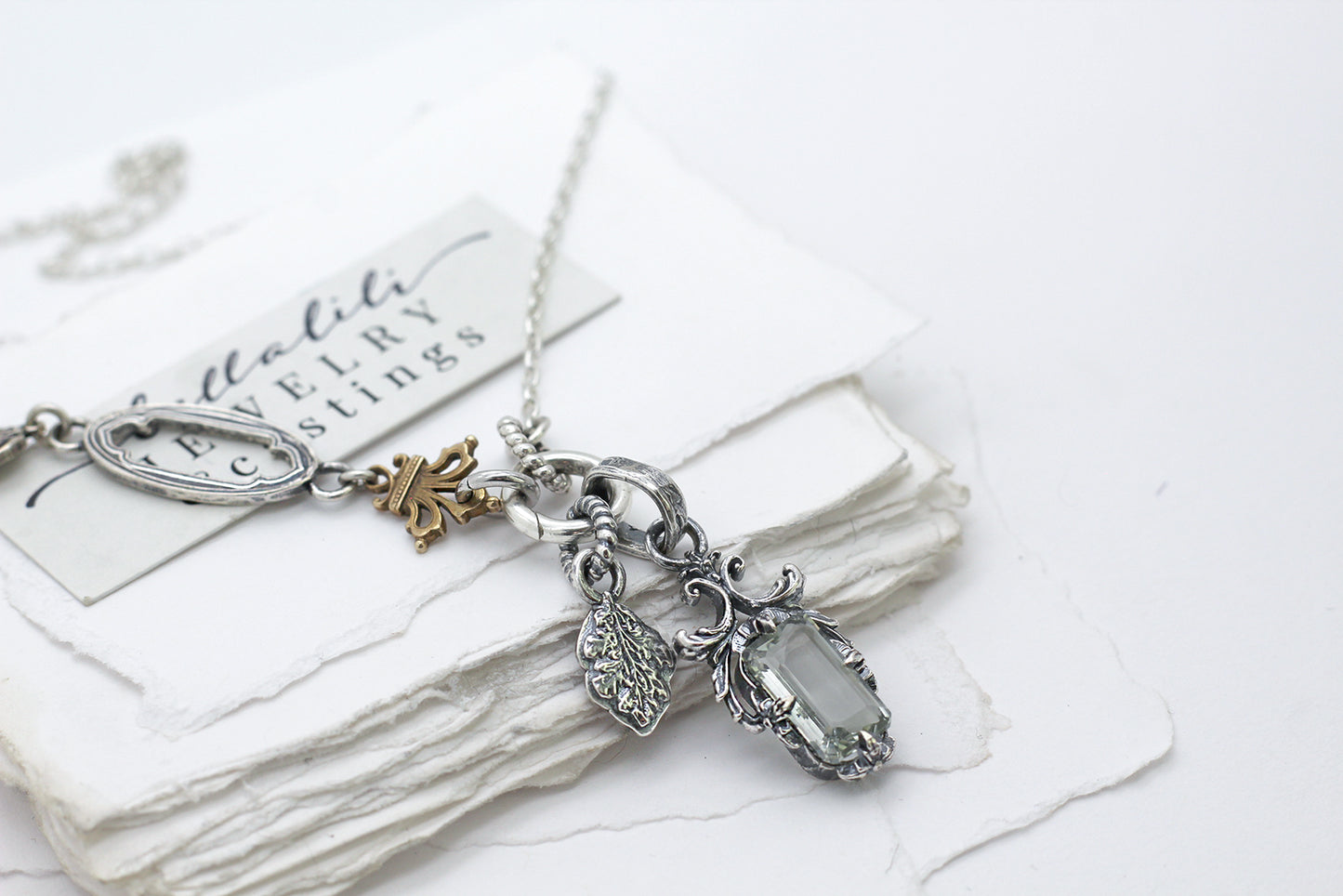 24" Avalyse Chain, Sterling & Brass Necklace