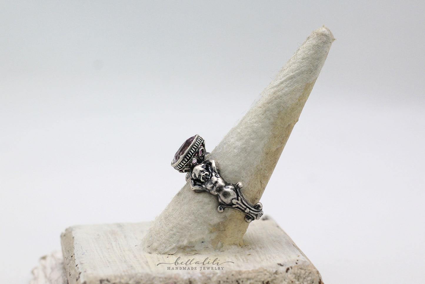 2.25ct Kunzite Solitaire Ring, Sterling Silver, Sized to Order