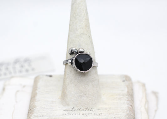 Gisèle in Mourning, Sterling Silver Art Nouveau Ring