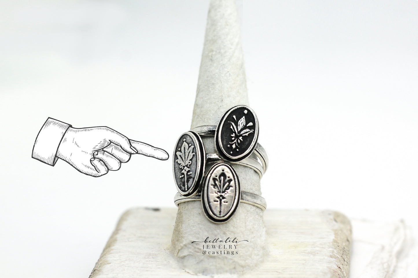 Darjeeling No.1, Tasseography Sterling Ring