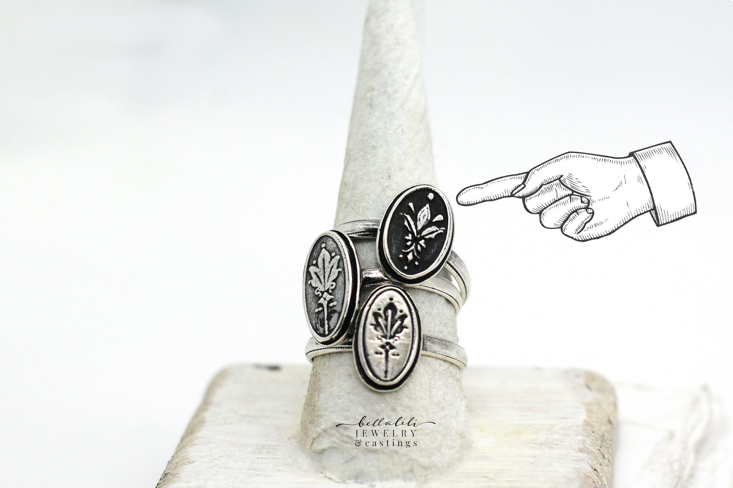 Darjeeling No.2, Tasseography Sterling Ring