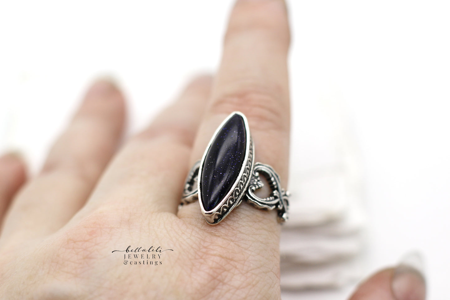 BlueStone Marquis Ring Sterling Silver