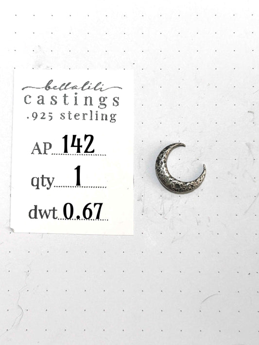 AP142 Crescent Moon Casting, Sterling Silver