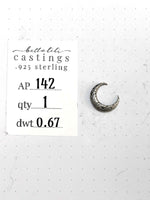 AP142 Crescent Moon Casting, Sterling Silver
