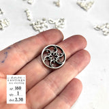 AP160 Rose Window, Cathedral Core cast in Sterling Silver