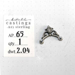 AP65 Art Deco Fob Casting, Sterling Silver