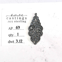 AP69 Decorative Casting, Sterling Silver