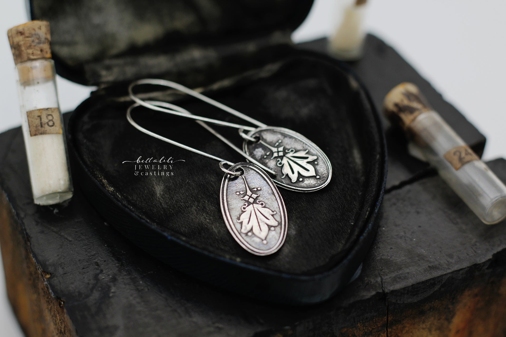Darjeeling No.1, Tasseography Sterling Earring