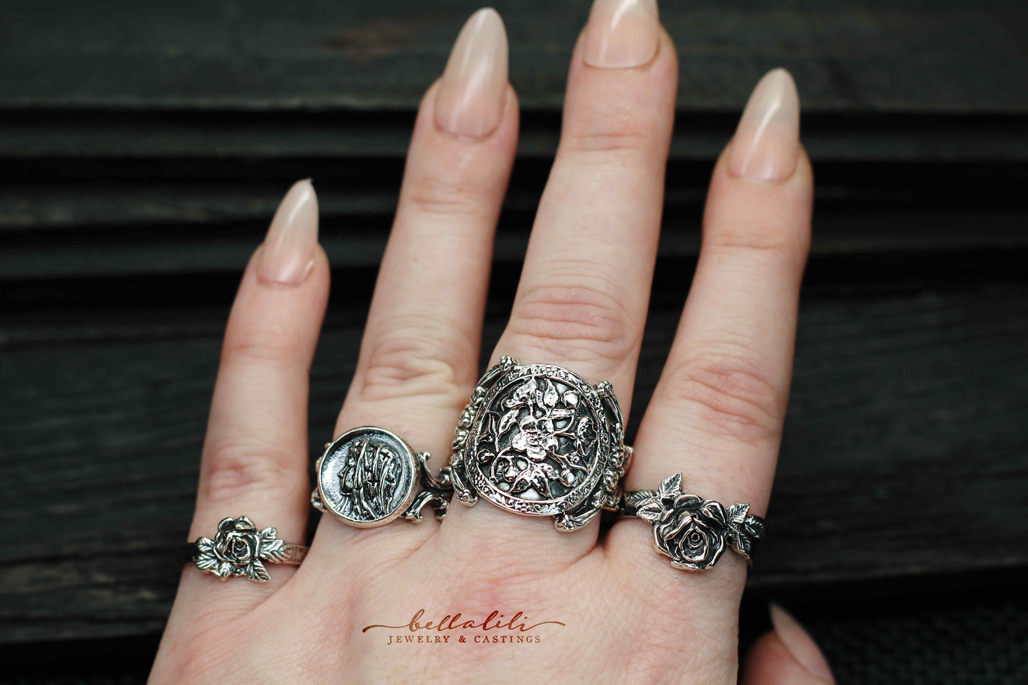 AP203 Mary Medallion Casting, Sterling Silver
