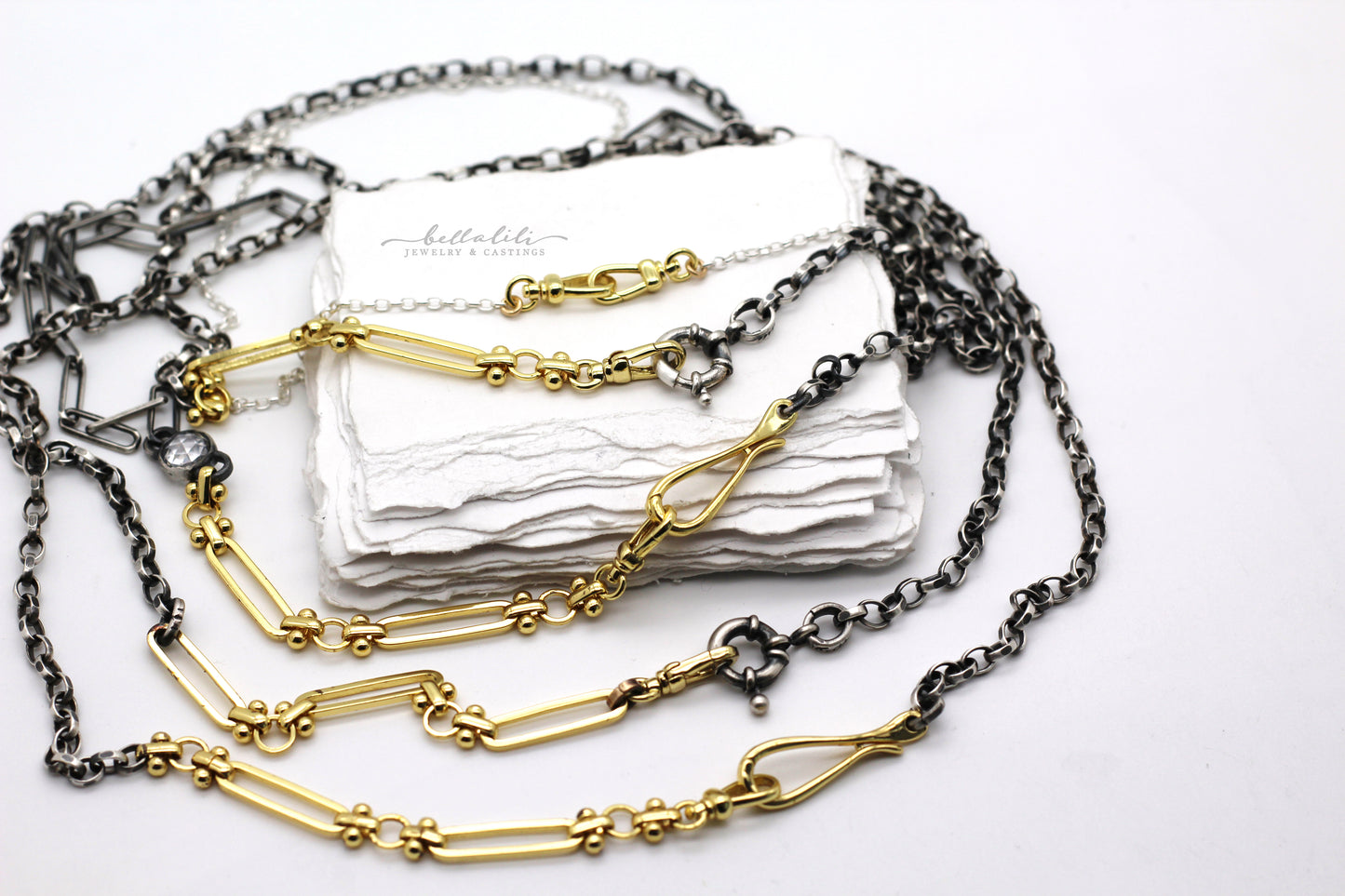 18", 20", or 22" Silver & Gold Chunky Chain