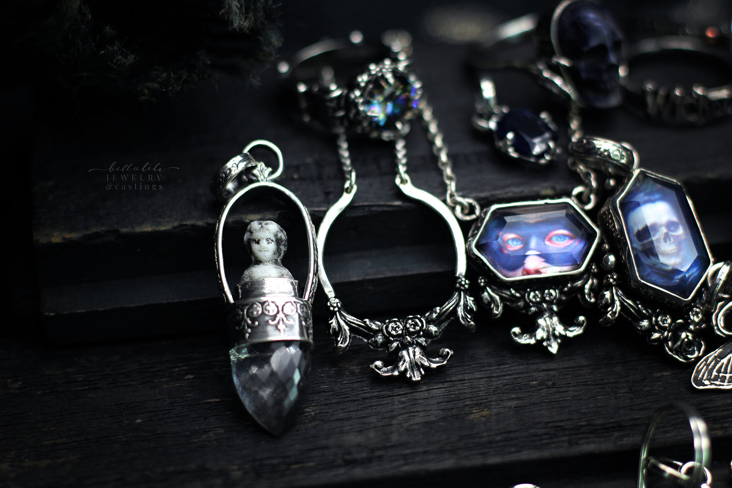 Blue Masquerade, Noble Dead, Pendant Sterling Silver