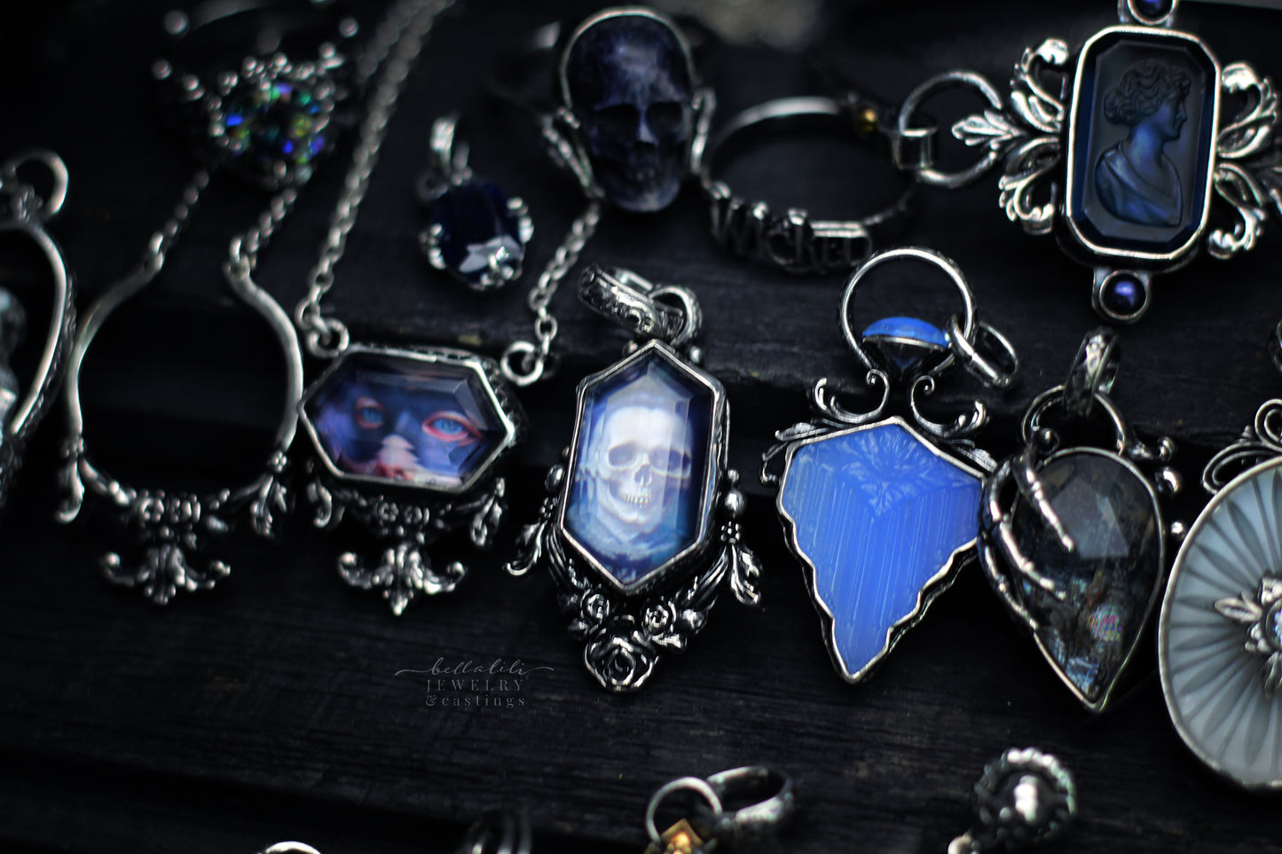 Elegy of Blue, Noble Dead, Pendant Sterling Silver