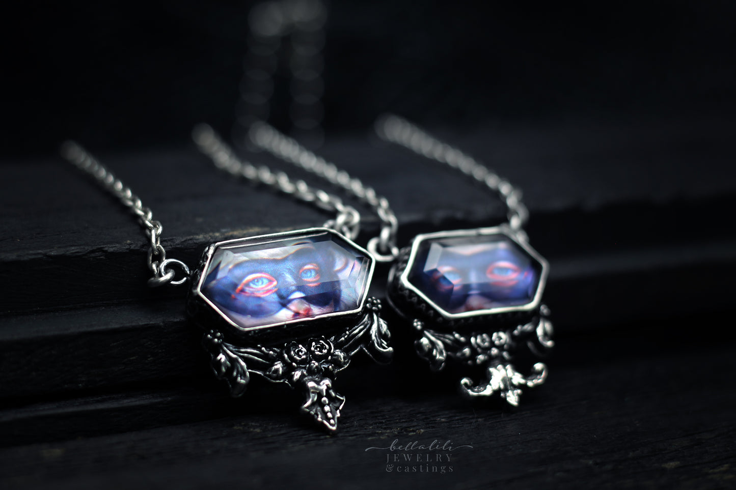 Blue Masquerade, Noble Dead, Pendant Sterling Silver