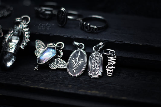 Final Sale! Darjeeling No3, Sterling Silver Tasseography Pendant