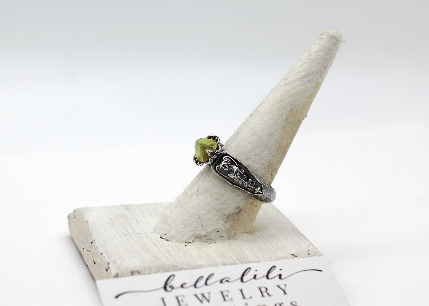 Sphene Oracle Ring, Sterling Silver
