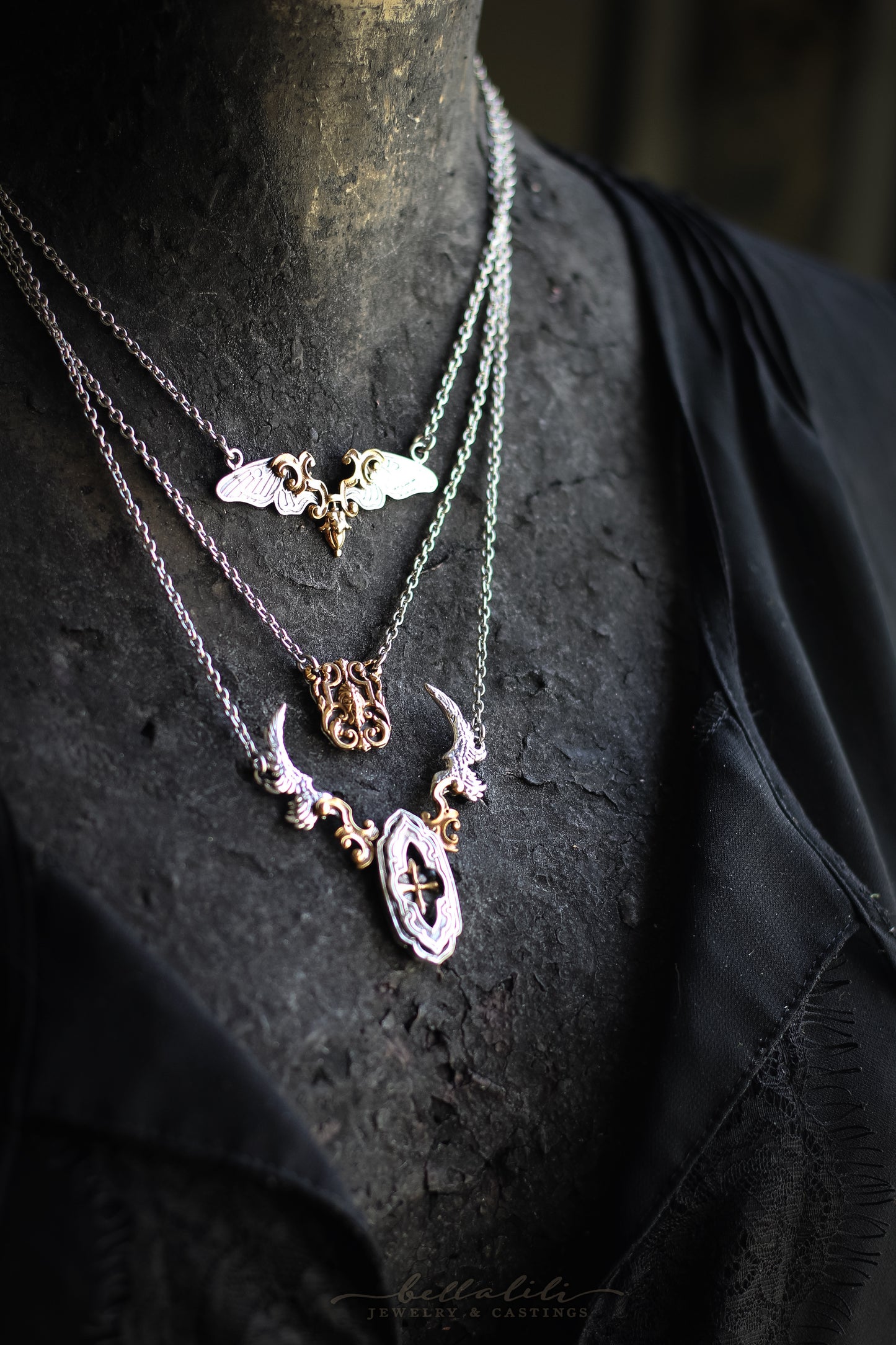 Nocturne Aetherwing, Moth Necklace