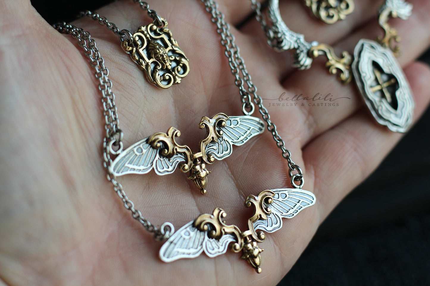 Nocturne Aetherwing, Moth Necklace