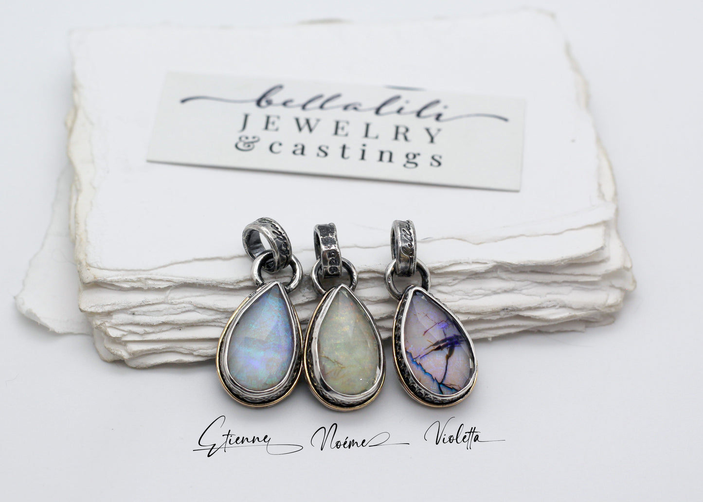 Noémie Opal Teardrop Sterling Pendant