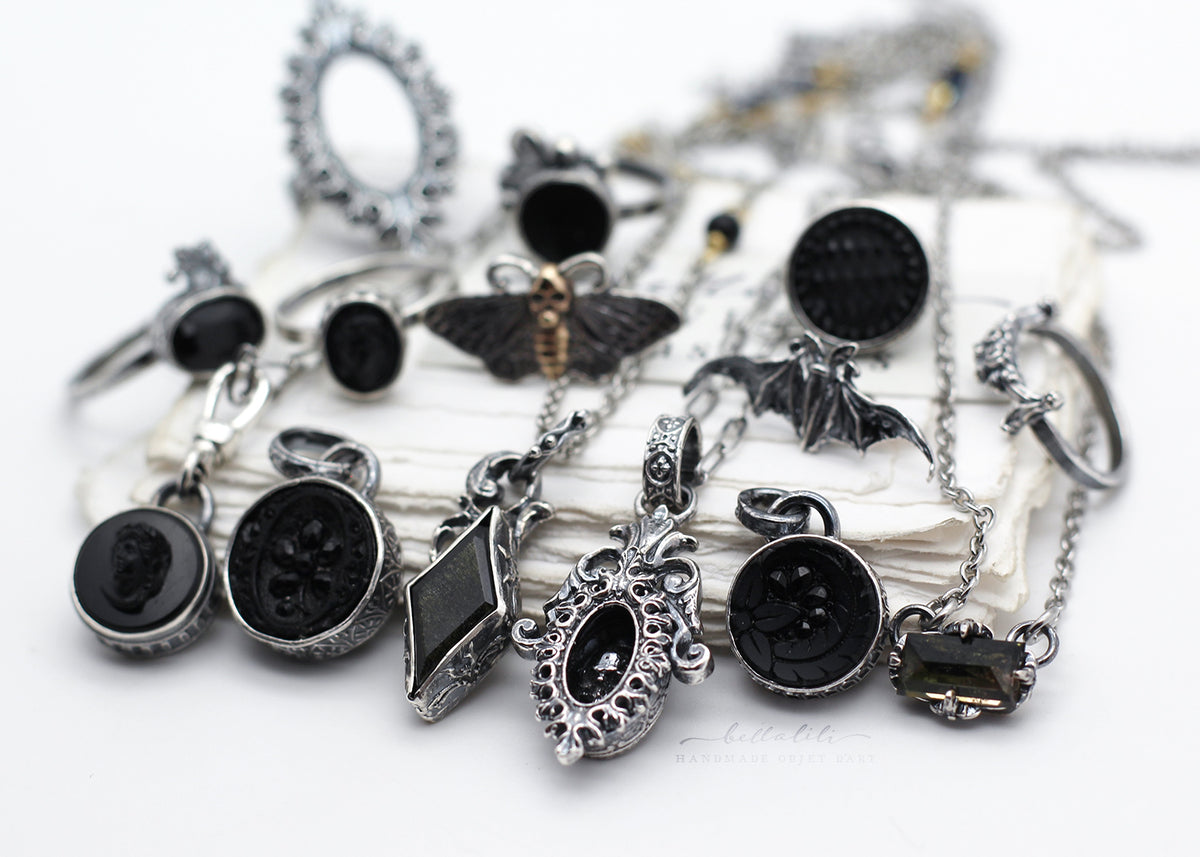 Haggatha No1, Sterling Silver Mourning Pendant