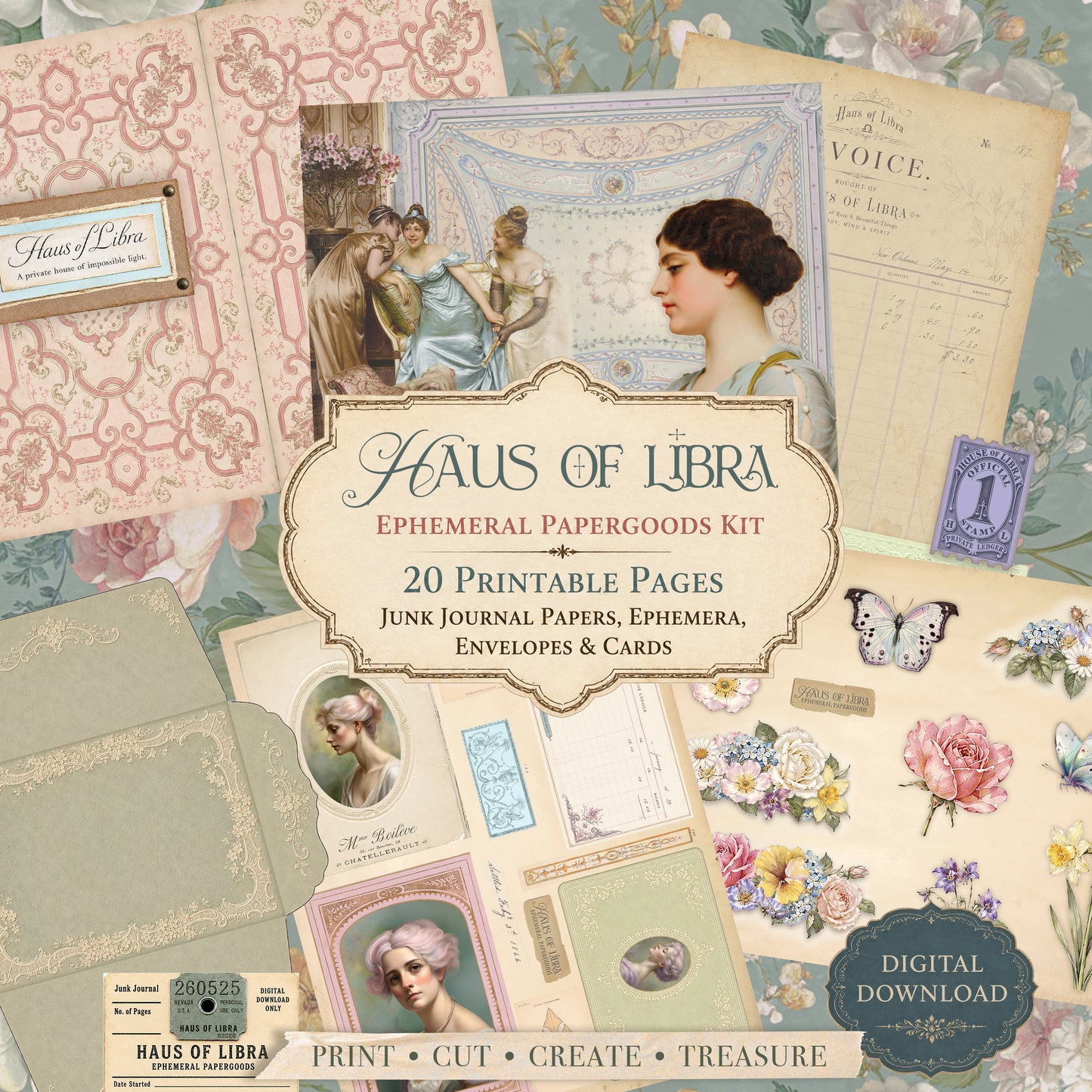 Haus of Libra Digital Download Junk Journal