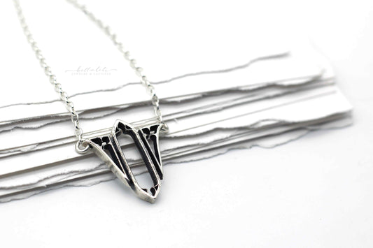 Altar Necklace, Gothic Cathedral style Sterling Necklace