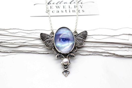 Lover's Eye, "Whimsy" Antique reproduction Sterling silver Necklace