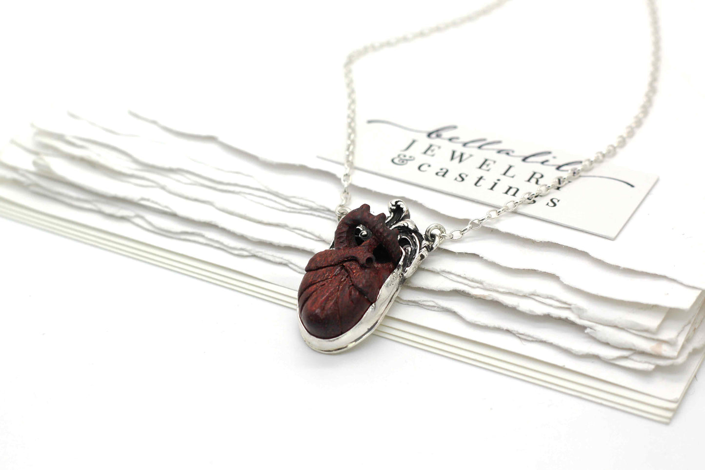 MTO, Bloodwood, Bloodwine Series, Dark Art Nouveau Sterling Silver