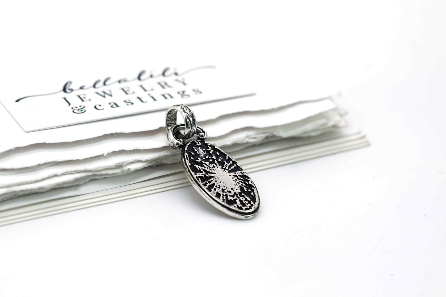 Weaver, Pendant Dark Art Nouveau Sterling Silver