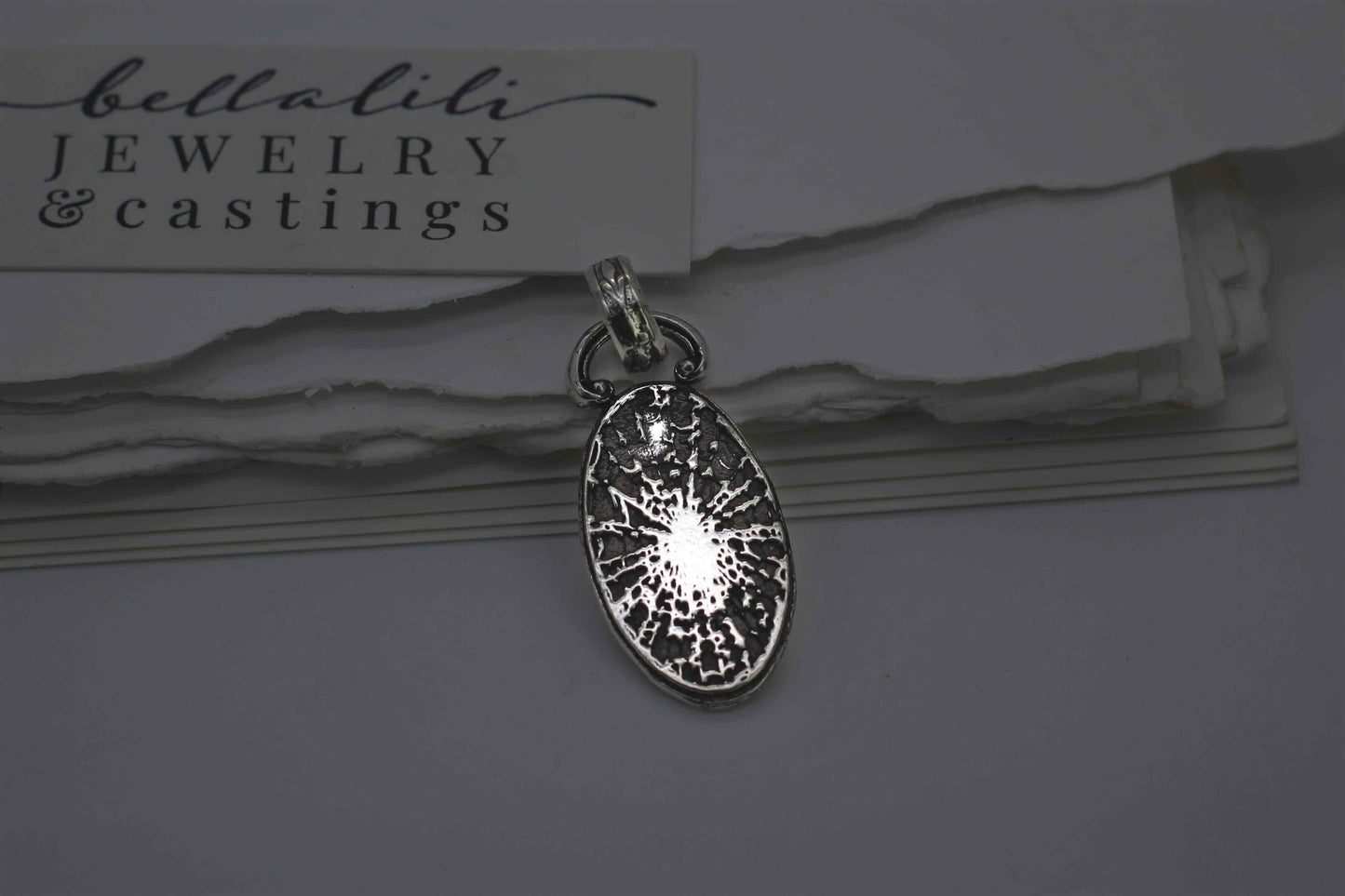 Weaver, Pendant Dark Art Nouveau Sterling Silver