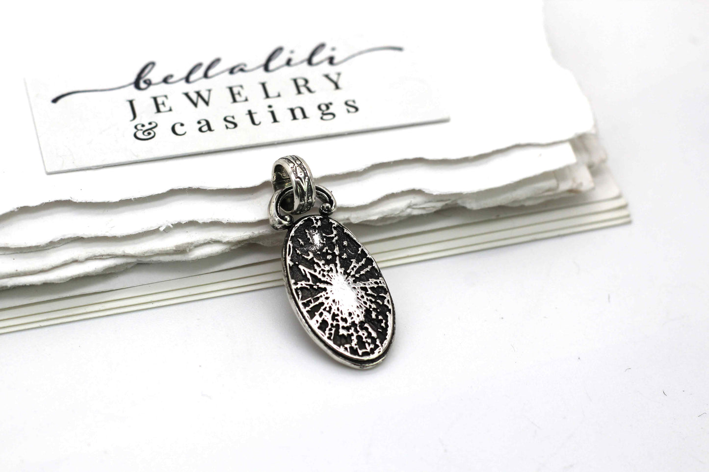 Weaver, Pendant Dark Art Nouveau Sterling Silver