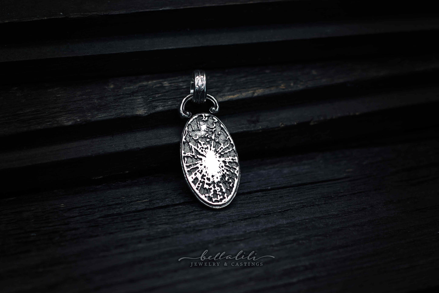 Weaver, Pendant Dark Art Nouveau Sterling Silver