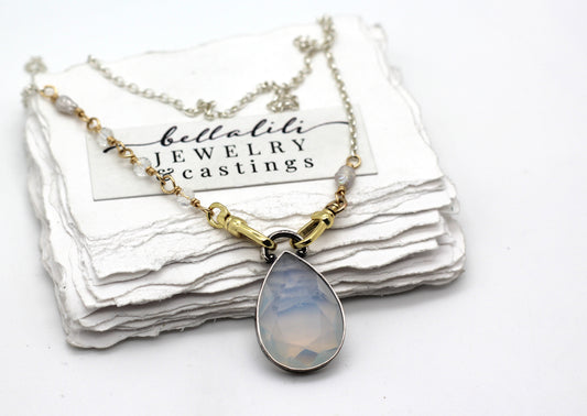 Opalite Enchantress, Sterling Necklace