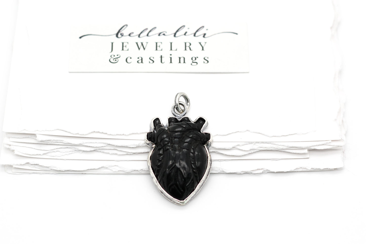 Black Hearted Fool, Pendant, Sterling Silver